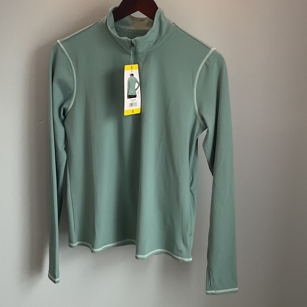 NWT Soybu Active Quarter Zip Top In Light Green Size Small